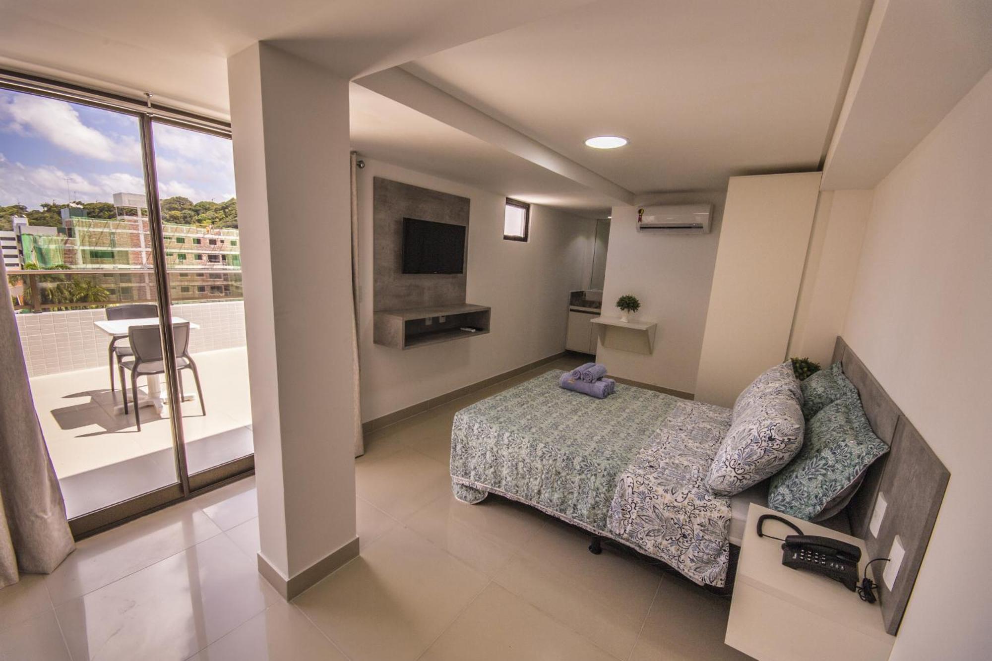 João Pessoa Goldflat Cabo Branco By Penareiaturbrアパートホテル 部屋 写真