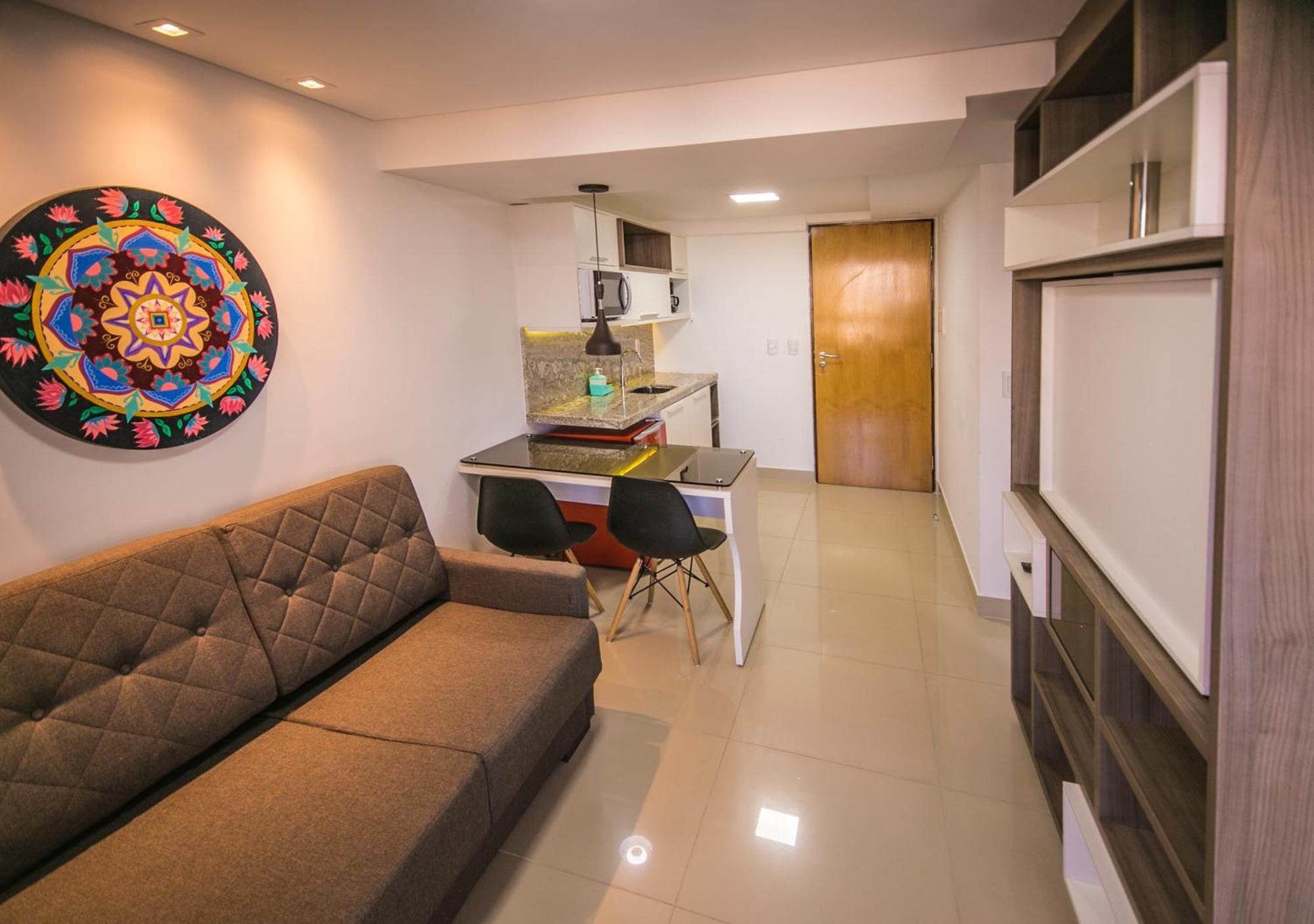 João Pessoa Goldflat Cabo Branco By Penareiaturbrアパートホテル 部屋 写真